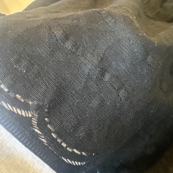 Versace Vintage, Black, Long Sleeve Plunge V-neck, Blouse Women - Picture 10 of 13